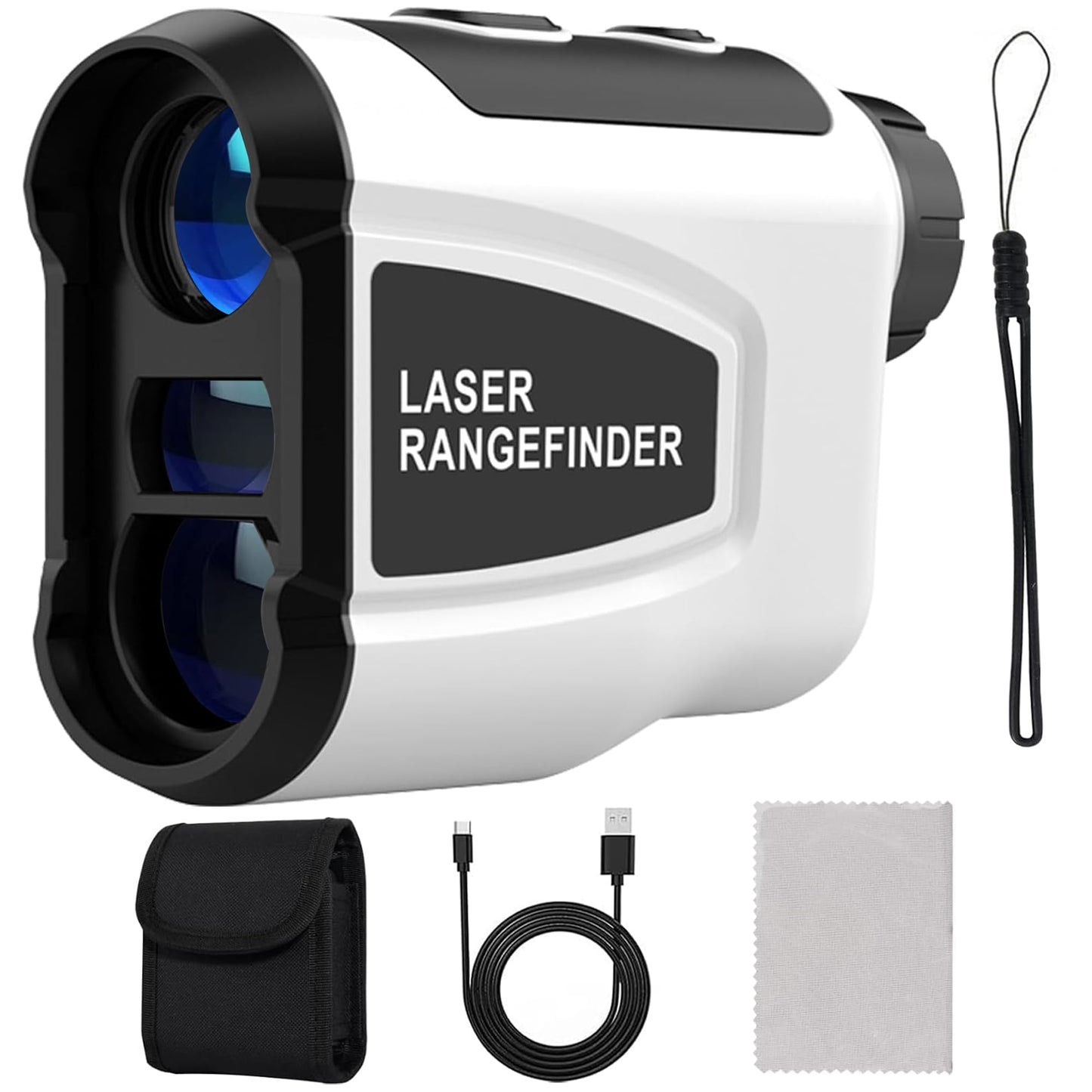 AMBLER Laser Hunting/Golf Rangefinder,7X Magnification Clear View 1200 Yards, Slope Measurement