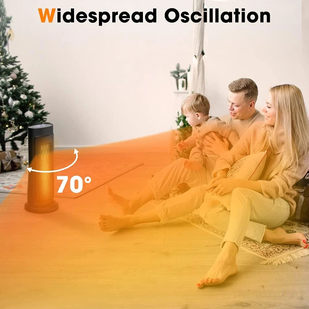 Space Heater Indoor - Energy Efficient Portable Heater with Adjustable Thermostat
