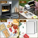 Kailwokk 2 Piece Baking Cookie Sheet Set,16" x 12" Stainless Steel Food Baking Tray,Non Stick Rectangle Metal Flat Bakeware Dishwasher Safe