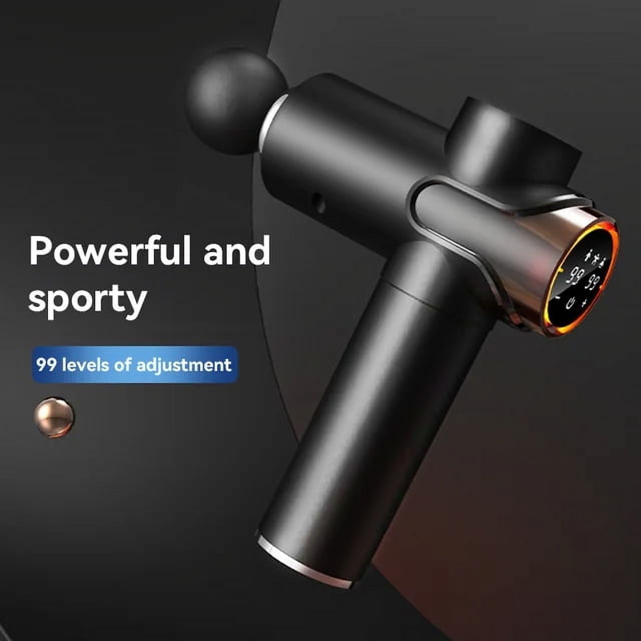 AARTVARK TEES Massage Gun, Deep Relaxing Muscle Massage for Pain Relief, Mini LCD 99 Speed Fascia Gun