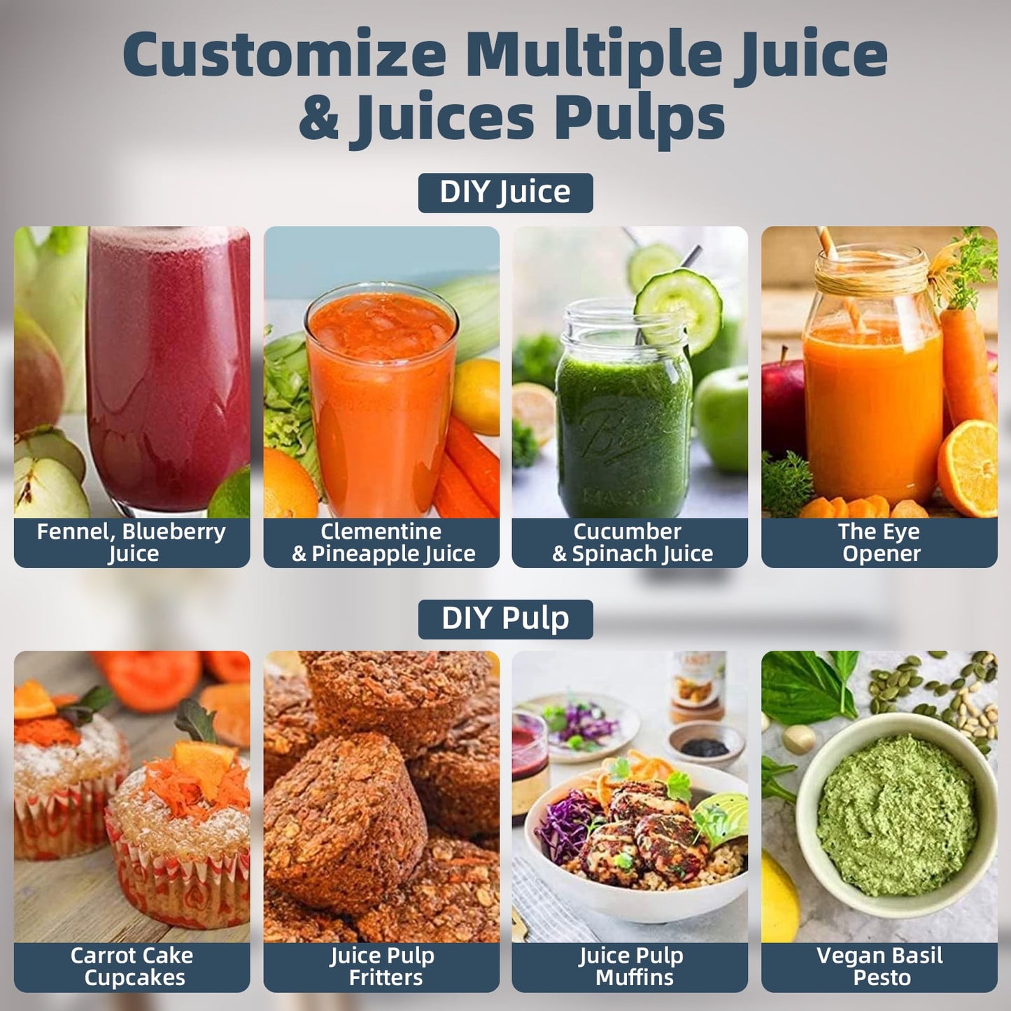 Kailwokk Juicer Machines, 400W Centrifugal Juice Extractor with Wide Mouth 3” Feed Chute for Fruit Vegetable with 3-Speed Setting, Easy to Clean, Black