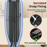 Kailwokk Ironing Board with 43"x 12" Replaceable Cotton Covers with Fibre Pads,Foldable Iron Board with 6 Height Settings for Home Laundry Room