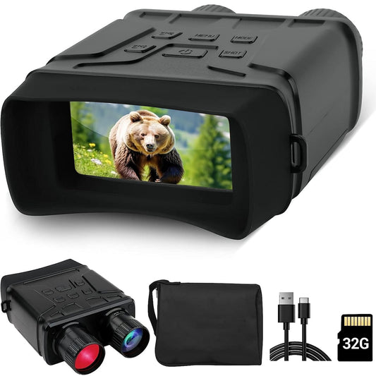 AARTVARK TEES Night Vision Scope,Class 7 IR Digital Night Vision Binoculars,Type-C Charging,32GB HD Photo and Video Capture
