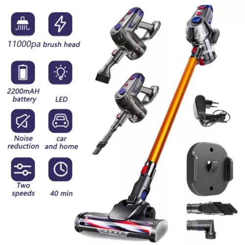 Cordless Vacuum Cleaner, 80,000 RPM Motor and Power Filtration, Stick Vacuum with 2200 mAh Battery