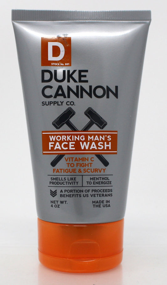 Duke Cannon Working Man's Face Wash for Men, 4 Oz