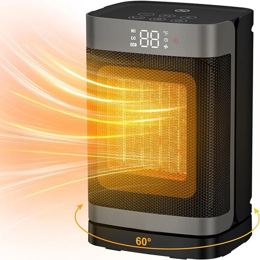 Space Heater for Indoor Use, 2S Fast Heating, Electric Ceramic Heater with Thermostat